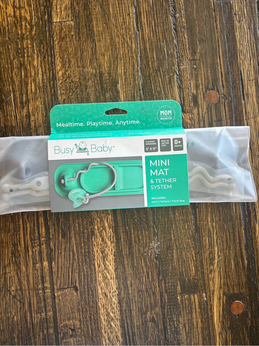 Busy baby Mini Mat & Tether System - Teal